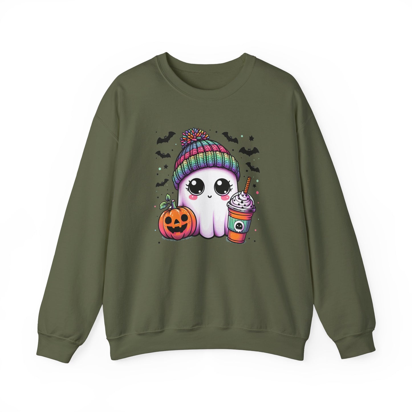 Halloween Sweatshirt - Ghost with Latte