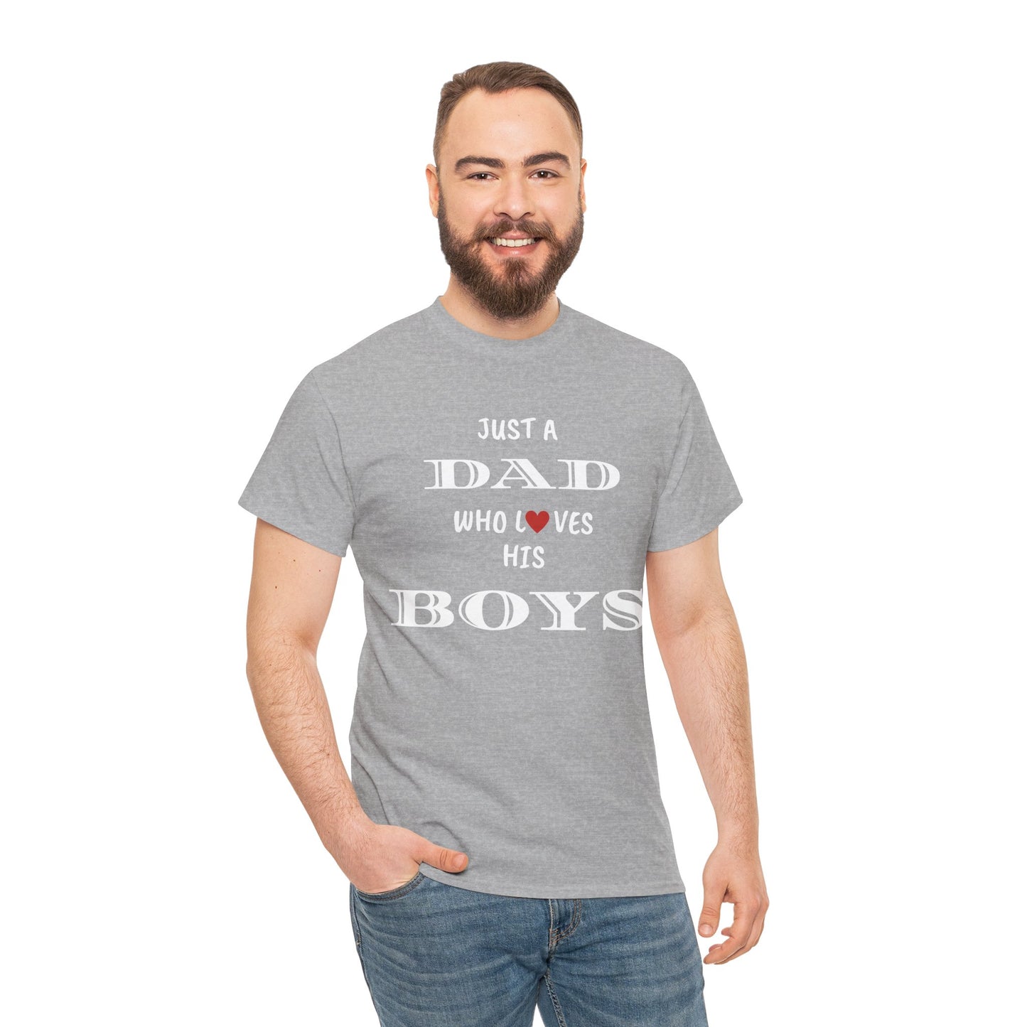 Just a Dad Who Loves His Boys T-Shirt