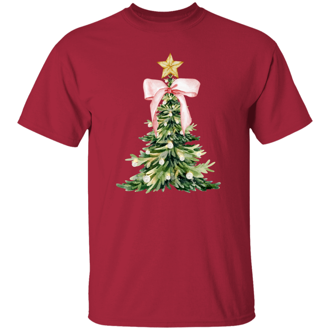 Christmas Pink Christmas Tree T-Shirt | Sweatshirt