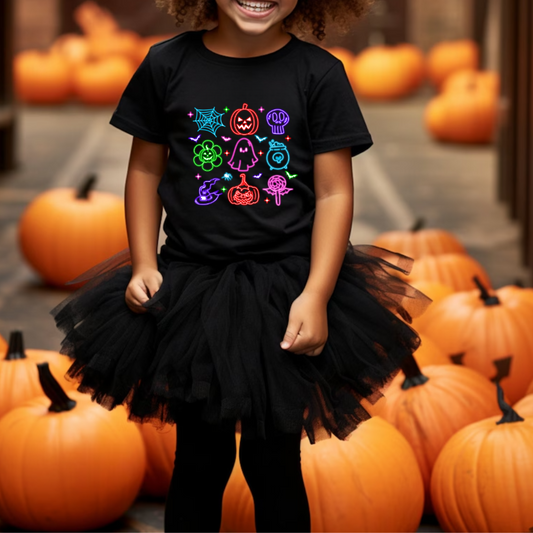 Halloween Emojis - Toddler Short Sleeve Tee