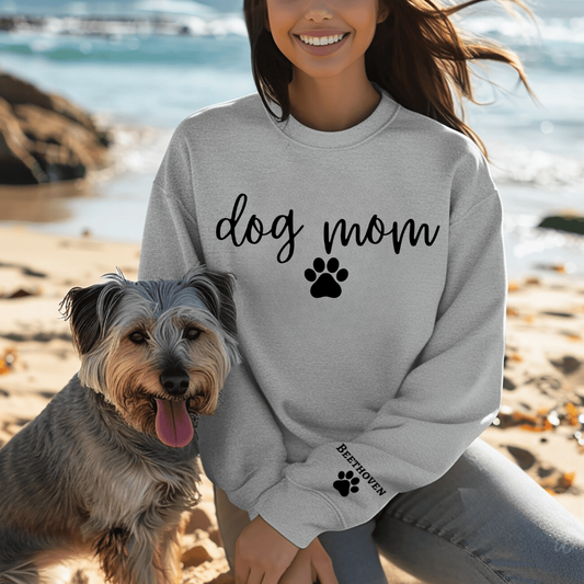 Personalized Dog Mom Sweatshirt