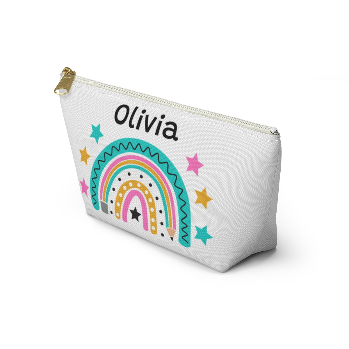 Personalized Kids Star Rainbow Backpack Lunch Box Pencil Pouch Bundle