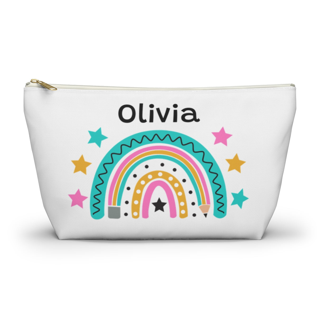 Personalized Kids Star Rainbow Backpack Lunch Box Pencil Pouch Bundle