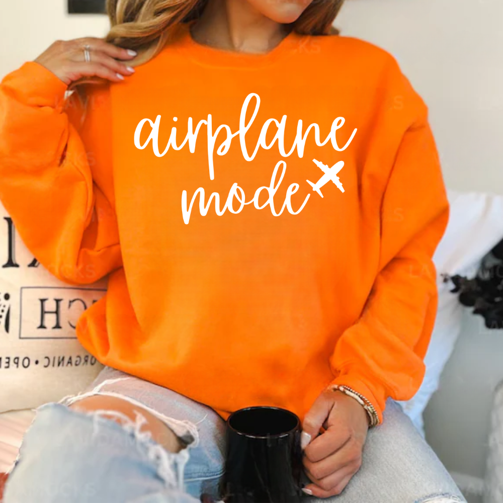 AIRPLANE MODE (White) - Sweatshirt