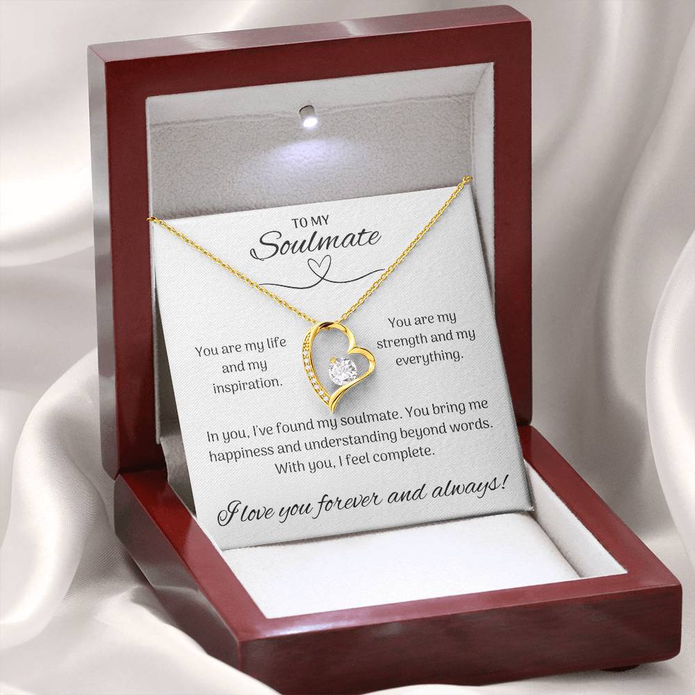 To My Soulmate - Forever Love Necklace