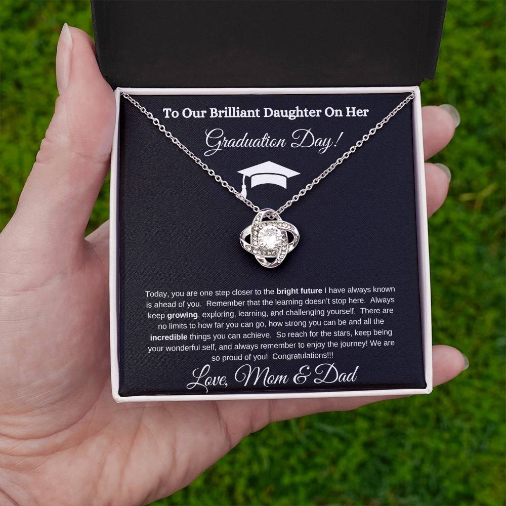 To Our Brilliant Daughter On Her Graduation Day - Necklace