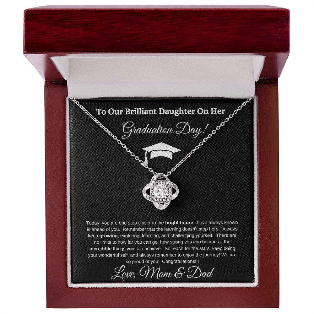 To Our Brilliant Daughter On Her Graduation Day - Necklace