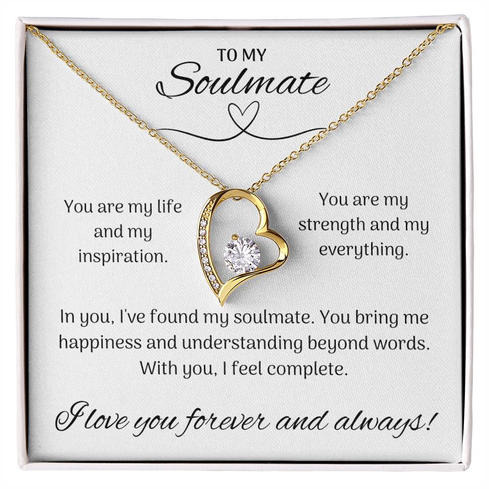 To My Soulmate - Forever Love Necklace