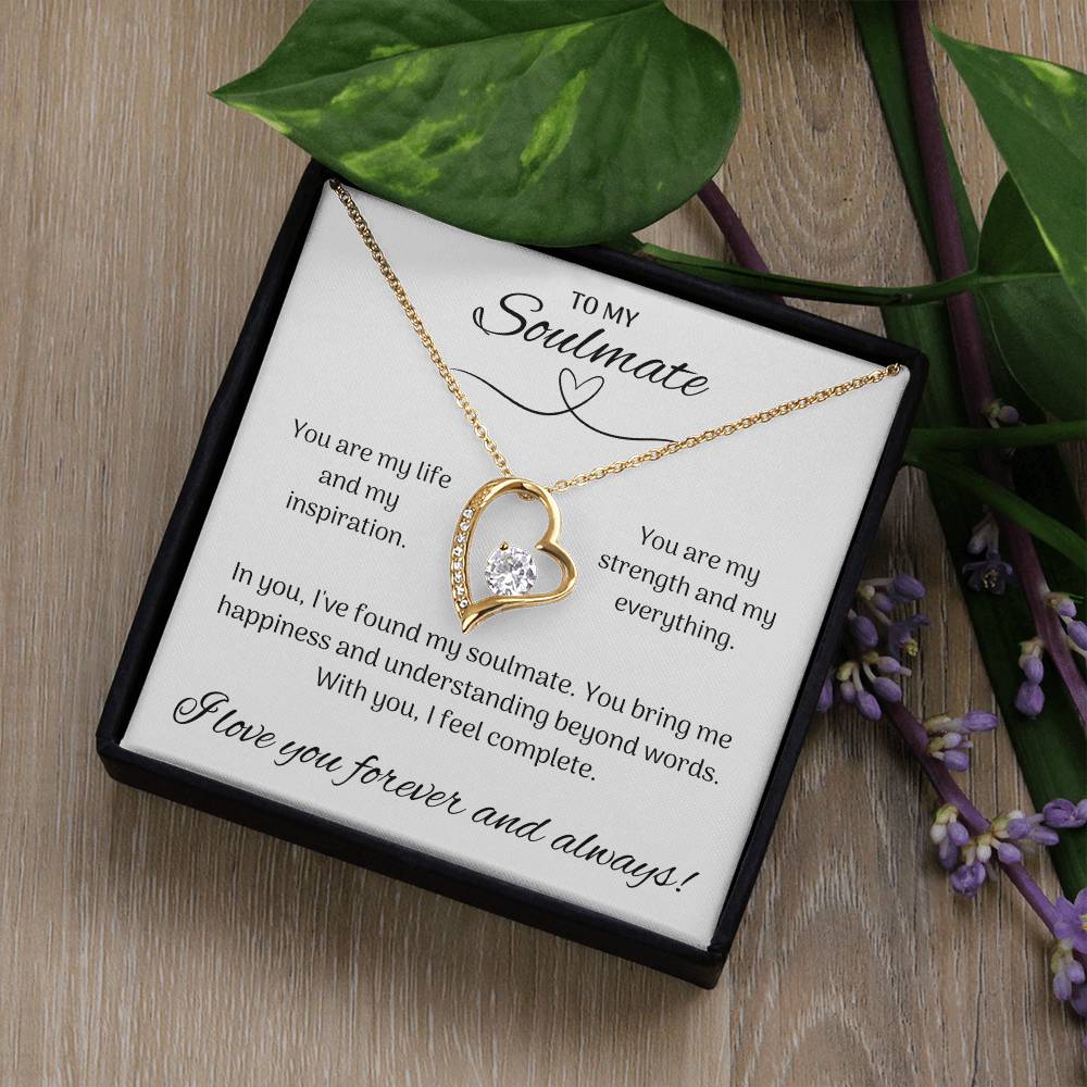 To My Soulmate - Forever Love Necklace