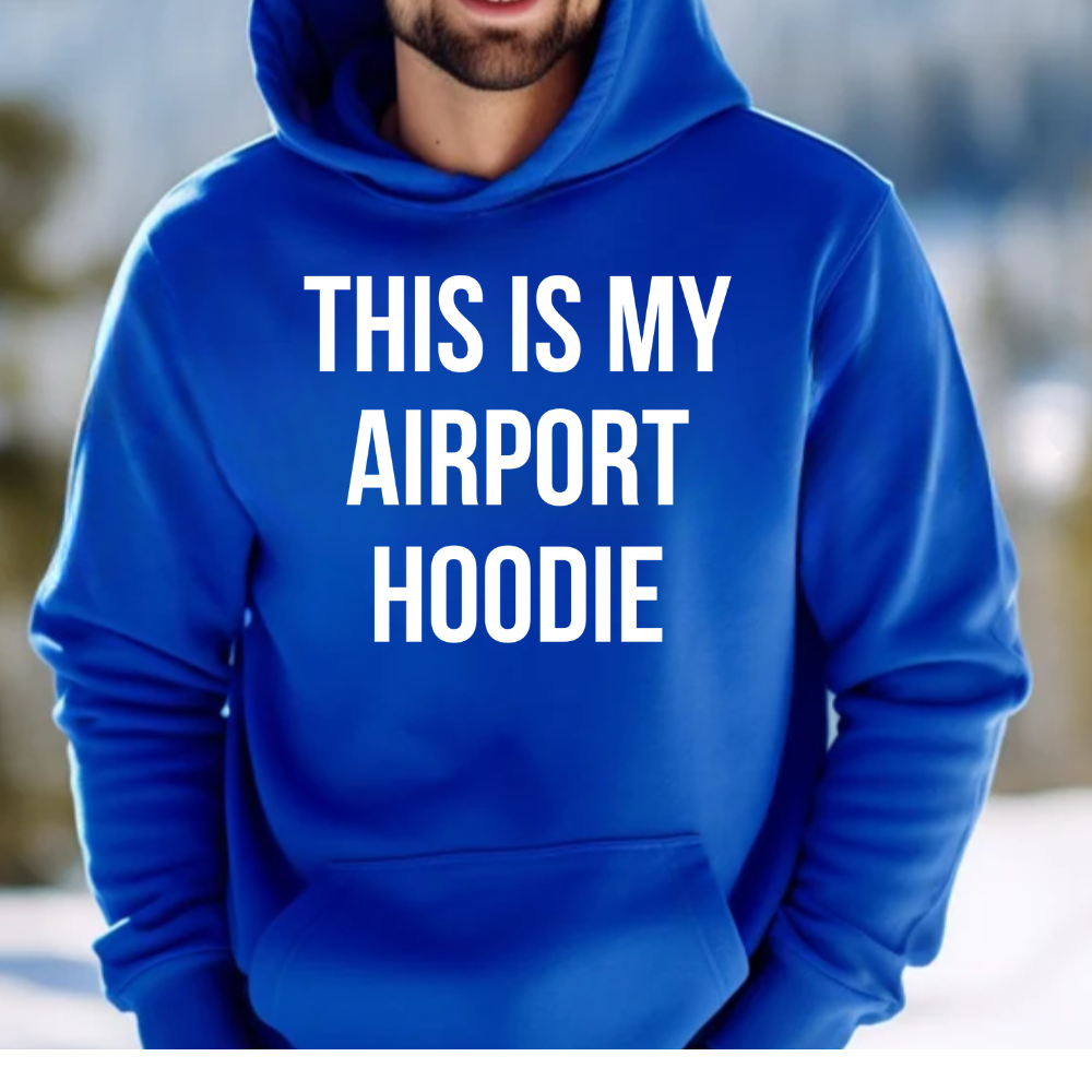 THIS IS MY AIRPORT HOODIE (White)