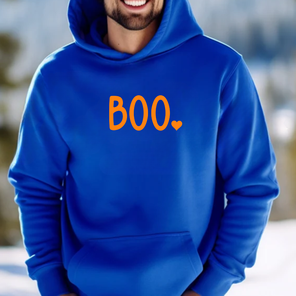 Boo Heart Halloween Hoodie