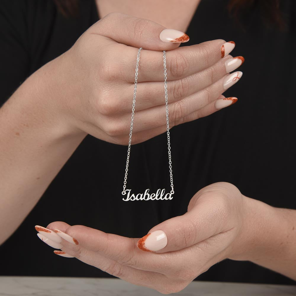 Personalized Name Necklace for The First Day of School