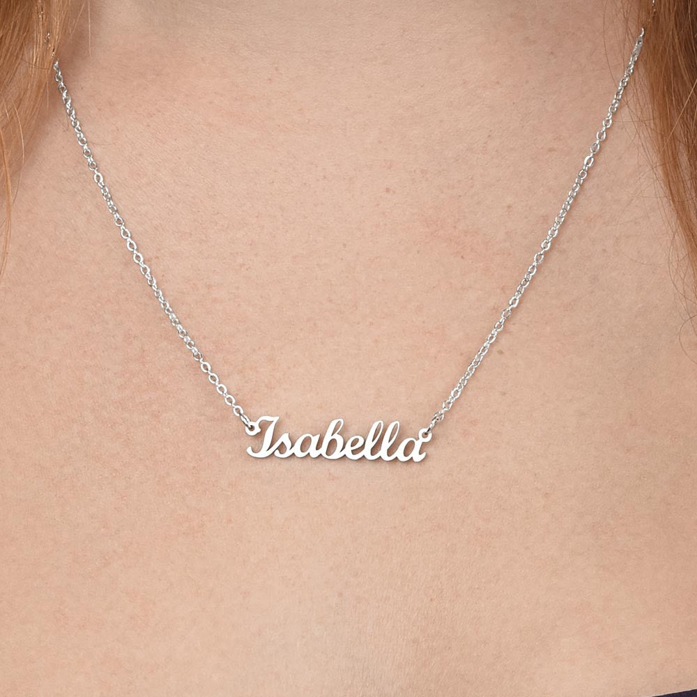 Personalized Name Necklace for First Day of Kindergarten