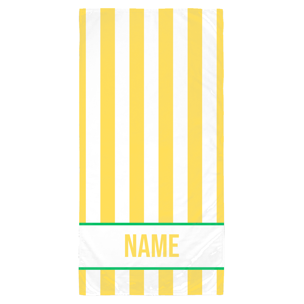 PERSONALIZED STRIPED BEACH TOWEL