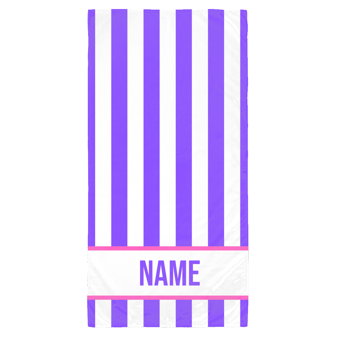 PERSONALIZED STRIPED BEACH TOWEL