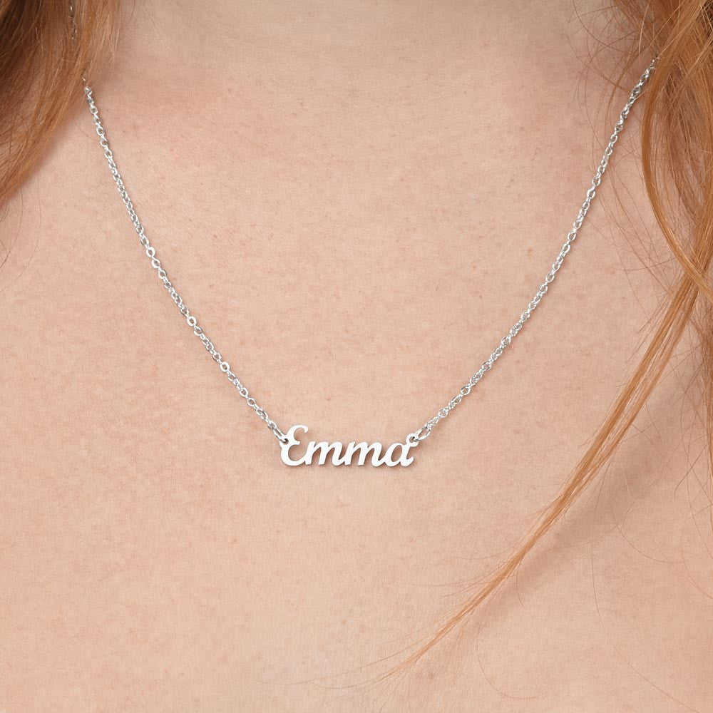 Personalized Name Necklace for The First Day of School