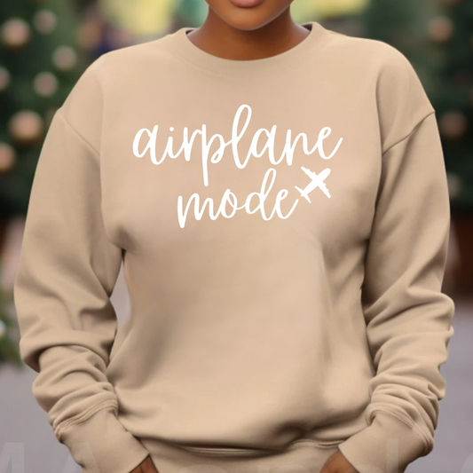 AIRPLANE MODE (White) - Sweatshirt