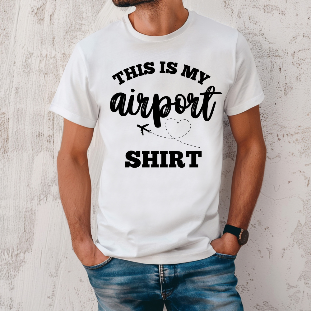 THIS IS MY AIRPORT SHIRT (Black)