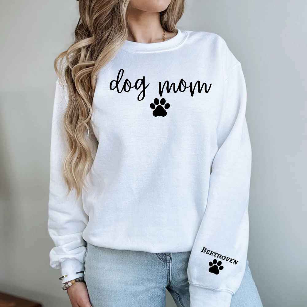 Personalized Dog Mom Sweatshirt